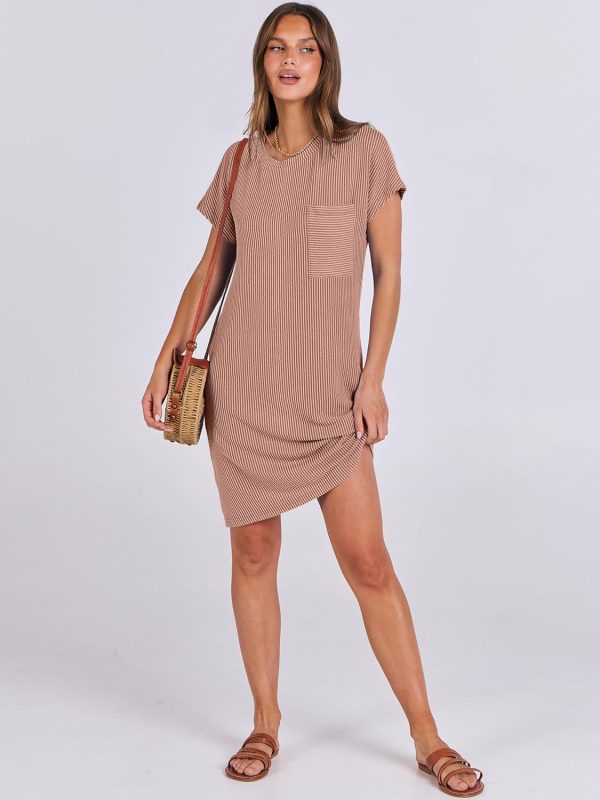 ANRABESS Womens Casual Summer Ribbed Knit Tunic Tshirt Mini Dresses 2025 Trendy Crewneck Short Sleeve Beach Loose Shift Dress - Image 19