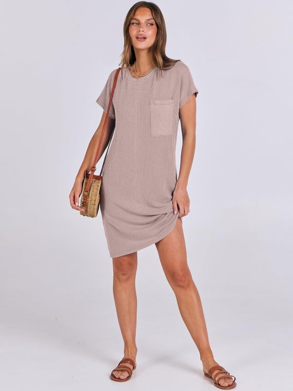 ANRABESS Womens Casual Summer Ribbed Knit Tunic Tshirt Mini Dresses 2025 Trendy Crewneck Short Sleeve Beach Loose Shift Dress - Image 37