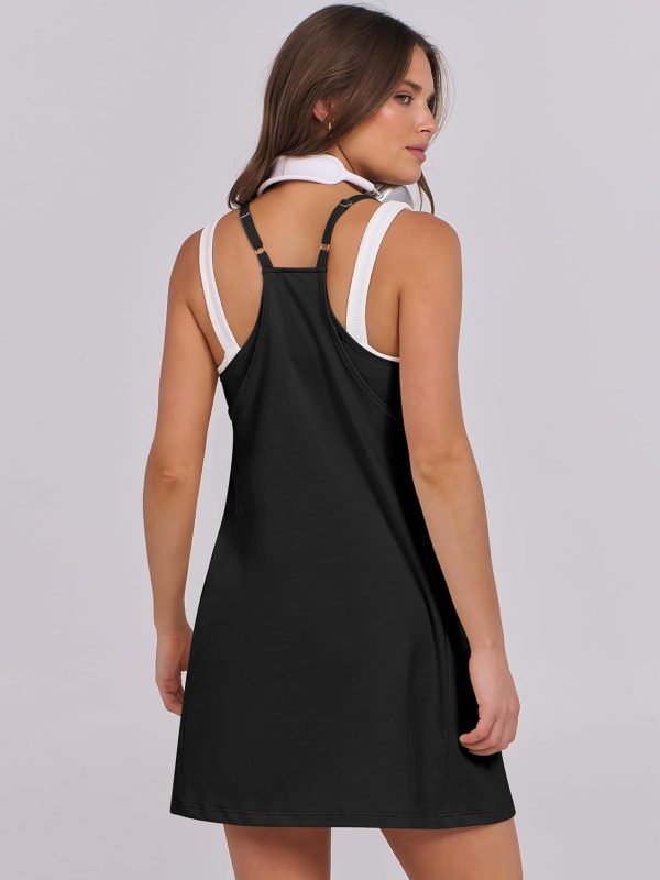 ANRABESS Womens Tennis Dress 2025 Trendy Summer Casual Loose Athletic Workout Exercise Golf Mini Romper Dress Built in Shorts - Image 5