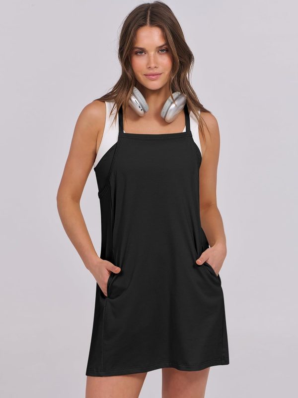 ANRABESS Womens Tennis Dress 2025 Trendy Summer Casual Loose Athletic Workout Exercise Golf Mini Romper Dress Built in Shorts - Image 7