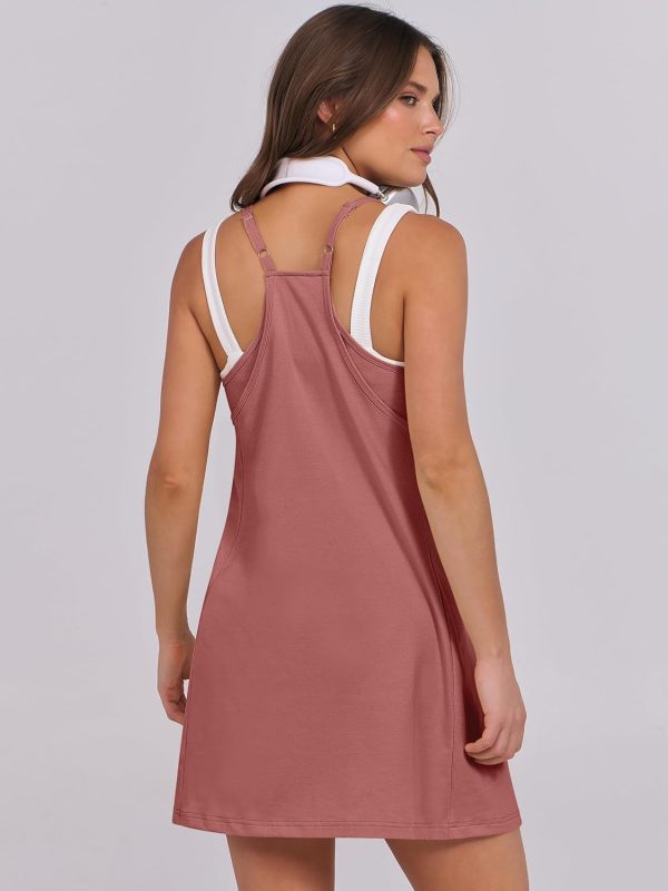 ANRABESS Womens Tennis Dress 2025 Trendy Summer Casual Loose Athletic Workout Exercise Golf Mini Romper Dress Built in Shorts - Image 19
