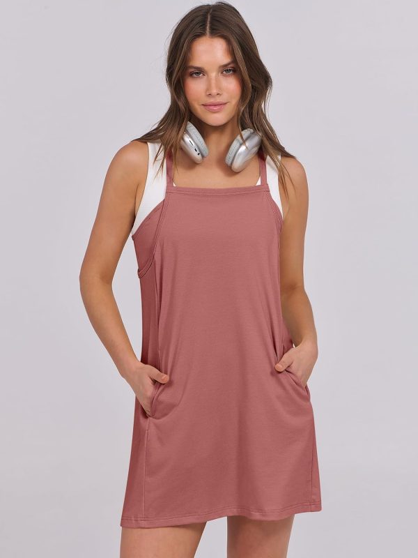 ANRABESS Womens Tennis Dress 2025 Trendy Summer Casual Loose Athletic Workout Exercise Golf Mini Romper Dress Built in Shorts - Image 21