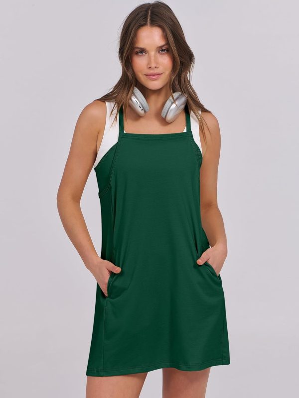 ANRABESS Womens Tennis Dress 2025 Trendy Summer Casual Loose Athletic Workout Exercise Golf Mini Romper Dress Built in Shorts - Image 28