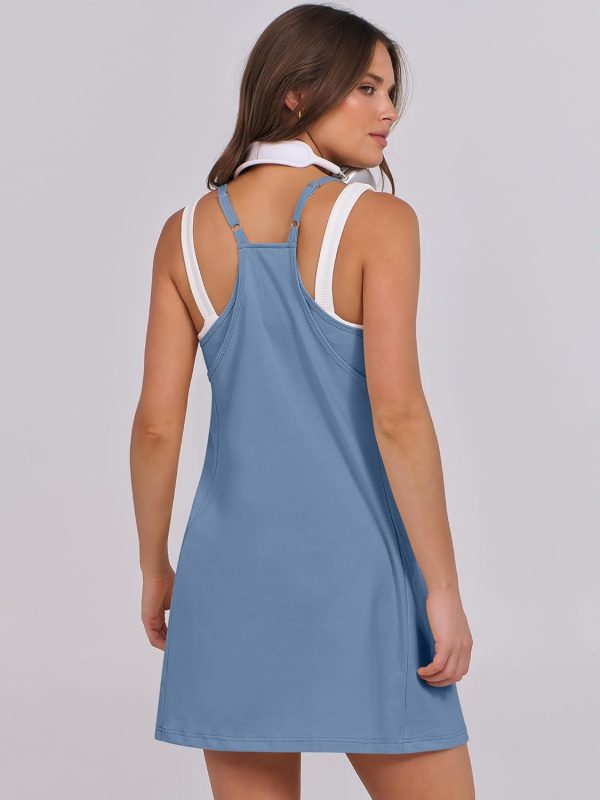 ANRABESS Womens Tennis Dress 2025 Trendy Summer Casual Loose Athletic Workout Exercise Golf Mini Romper Dress Built in Shorts - Image 33