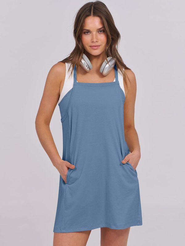 ANRABESS Womens Tennis Dress 2025 Trendy Summer Casual Loose Athletic Workout Exercise Golf Mini Romper Dress Built in Shorts - Image 35