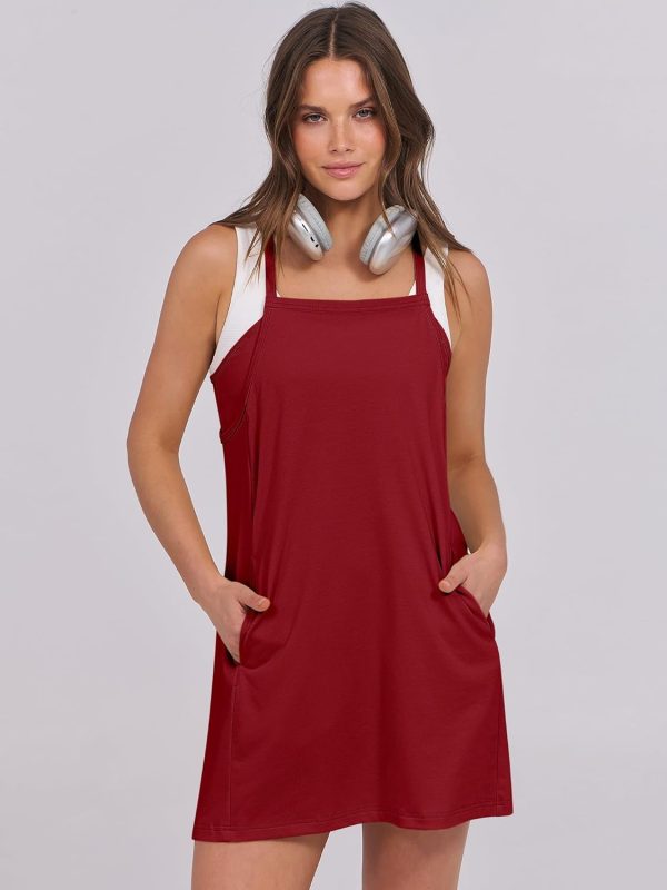 ANRABESS Womens Tennis Dress 2025 Trendy Summer Casual Loose Athletic Workout Exercise Golf Mini Romper Dress Built in Shorts - Image 42