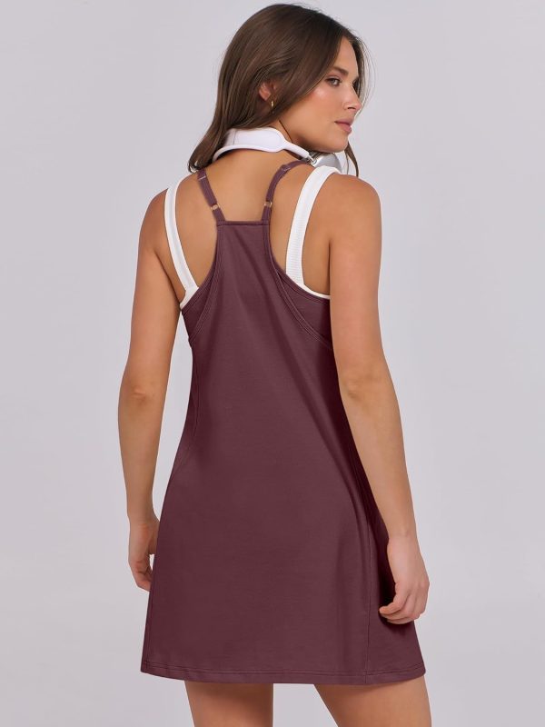 ANRABESS Womens Tennis Dress 2025 Trendy Summer Casual Loose Athletic Workout Exercise Golf Mini Romper Dress Built in Shorts - Image 47