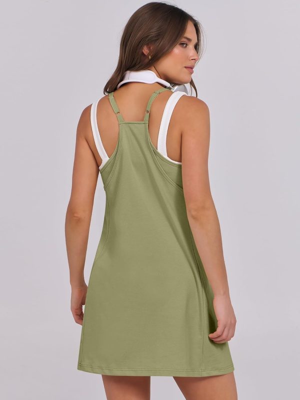 ANRABESS Womens Tennis Dress 2025 Trendy Summer Casual Loose Athletic Workout Exercise Golf Mini Romper Dress Built in Shorts - Image 54
