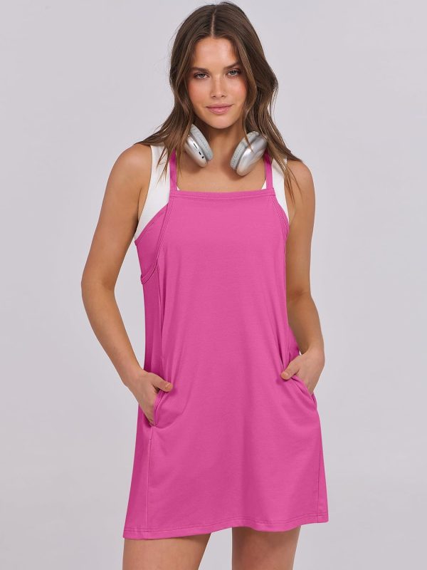 ANRABESS Womens Tennis Dress 2025 Trendy Summer Casual Loose Athletic Workout Exercise Golf Mini Romper Dress Built in Shorts - Image 63