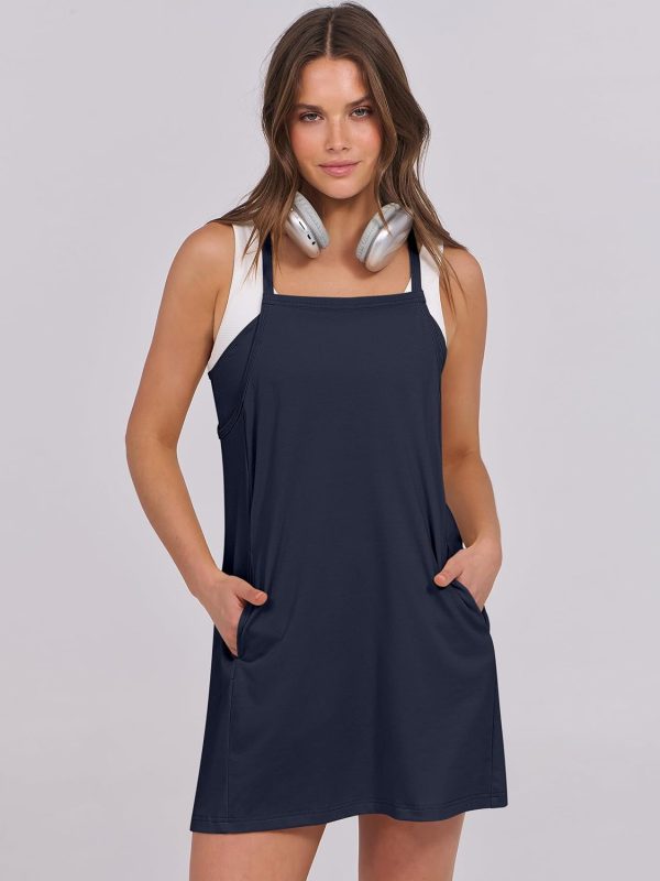 ANRABESS Womens Tennis Dress 2025 Trendy Summer Casual Loose Athletic Workout Exercise Golf Mini Romper Dress Built in Shorts - Image 77
