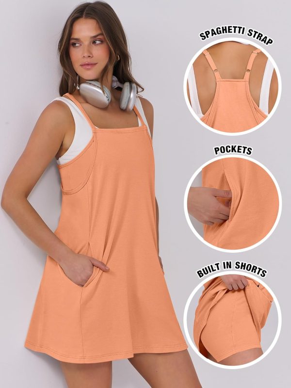 ANRABESS Womens Tennis Dress 2025 Trendy Summer Casual Loose Athletic Workout Exercise Golf Mini Romper Dress Built in Shorts - Image 83