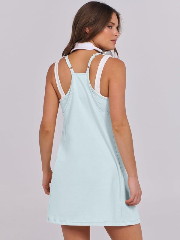 ANRABESS Womens Tennis Dress 2025 Trendy Summer Casual Loose Athletic Workout Exercise Golf Mini Romper Dress Built in Shorts - Image 89