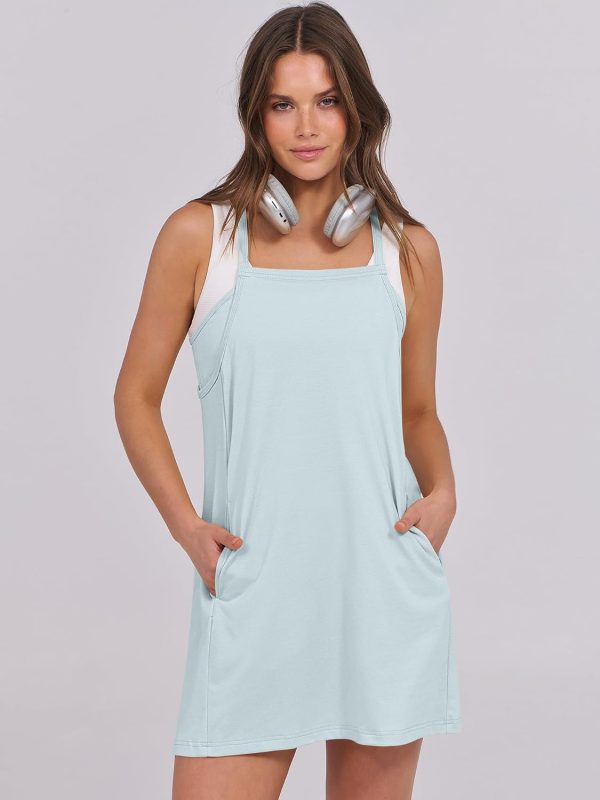 ANRABESS Womens Tennis Dress 2025 Trendy Summer Casual Loose Athletic Workout Exercise Golf Mini Romper Dress Built in Shorts - Image 91