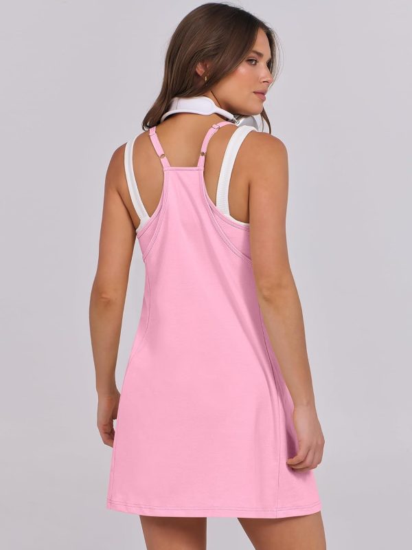 ANRABESS Womens Tennis Dress 2025 Trendy Summer Casual Loose Athletic Workout Exercise Golf Mini Romper Dress Built in Shorts - Image 96