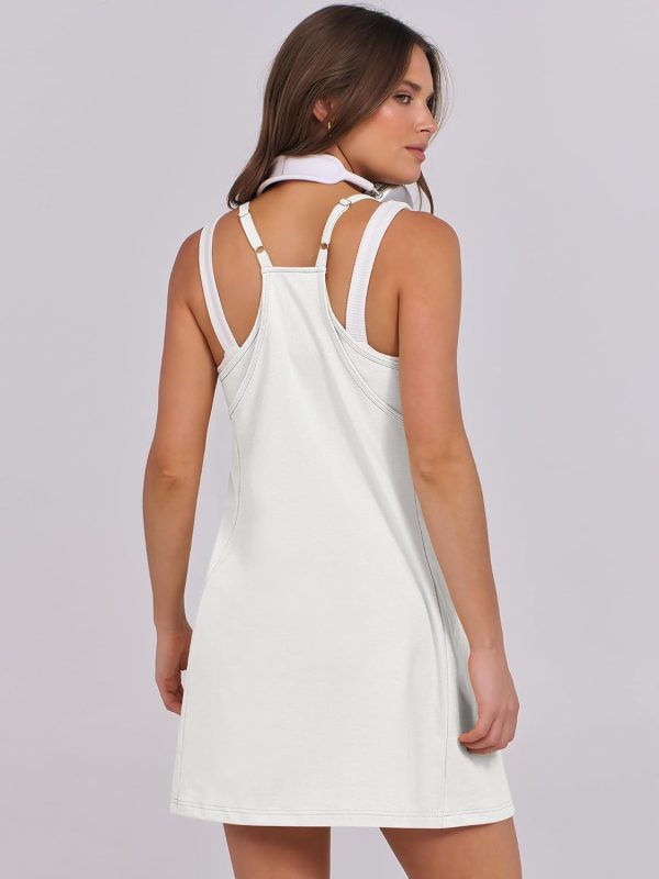 ANRABESS Womens Tennis Dress 2025 Trendy Summer Casual Loose Athletic Workout Exercise Golf Mini Romper Dress Built in Shorts - Image 103