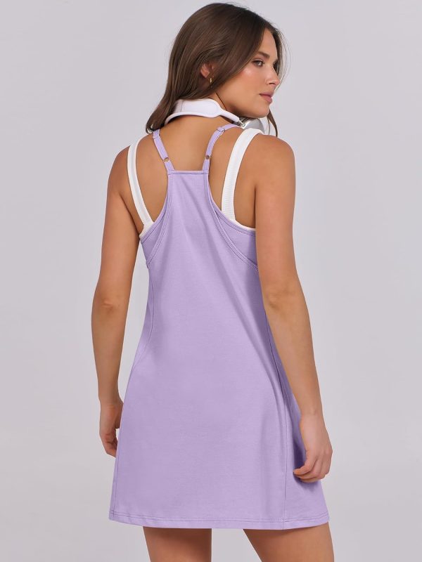 ANRABESS Womens Tennis Dress 2025 Trendy Summer Casual Loose Athletic Workout Exercise Golf Mini Romper Dress Built in Shorts - Image 110