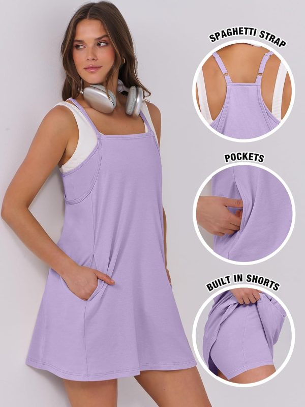 ANRABESS Womens Tennis Dress 2025 Trendy Summer Casual Loose Athletic Workout Exercise Golf Mini Romper Dress Built in Shorts - Image 111