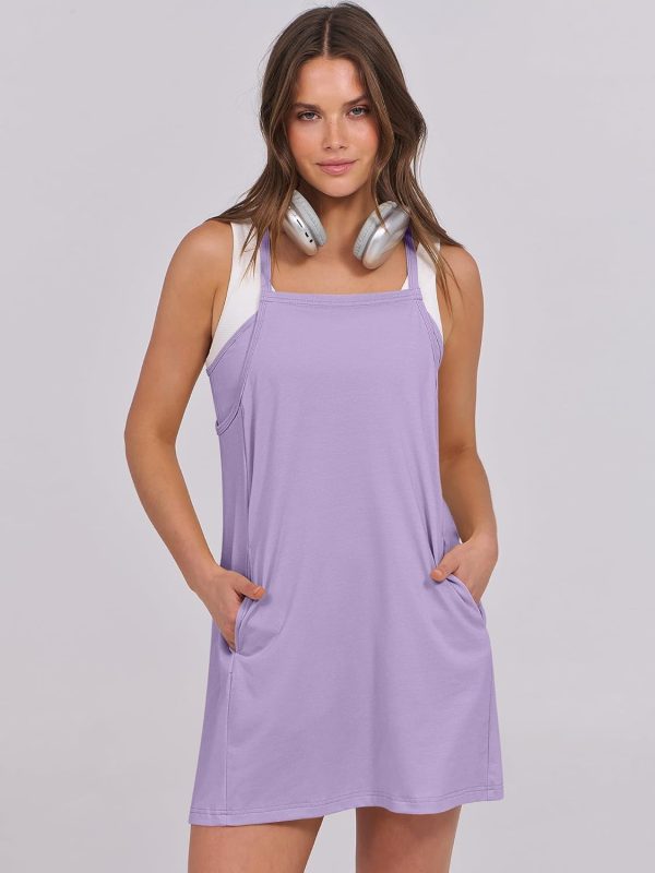 ANRABESS Womens Tennis Dress 2025 Trendy Summer Casual Loose Athletic Workout Exercise Golf Mini Romper Dress Built in Shorts - Image 112