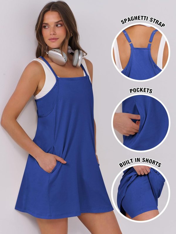 ANRABESS Womens Tennis Dress 2025 Trendy Summer Casual Loose Athletic Workout Exercise Golf Mini Romper Dress Built in Shorts - Image 118