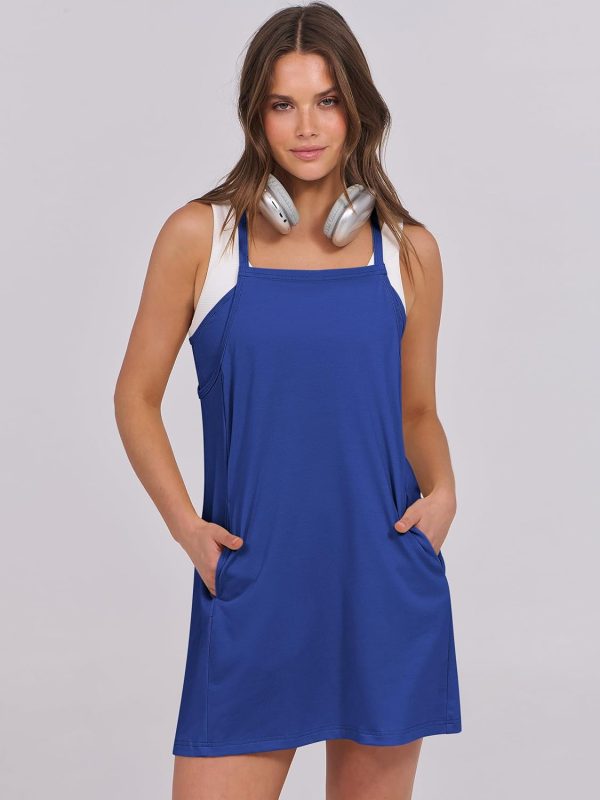 ANRABESS Womens Tennis Dress 2025 Trendy Summer Casual Loose Athletic Workout Exercise Golf Mini Romper Dress Built in Shorts - Image 119